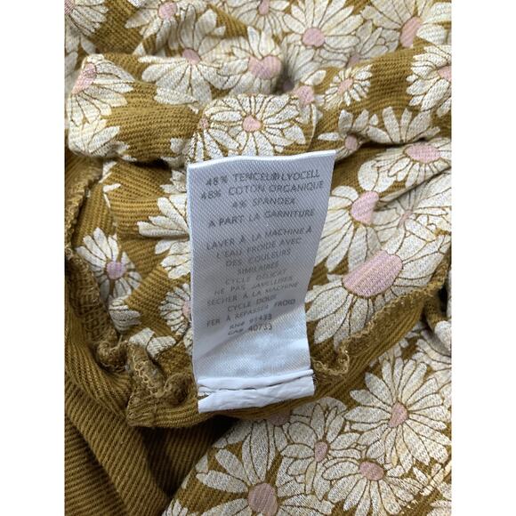 Toad & Co. Women's Medium Brown Daisy Print Chaka Skirt Summer Vacation K12-8 - Picture 8 of 8